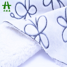 Mulinsen Textile Heavy Weight Bonding Fabric Polyester Soft Velvet Sherpa with Super Soft Plain Dye